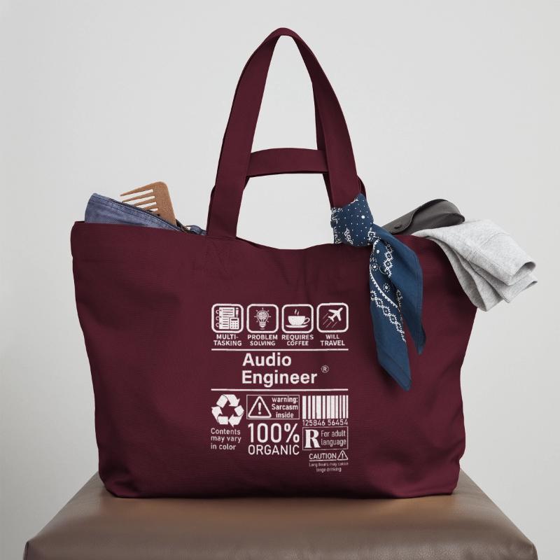 Audio Engineer multi tasking problem solving Recycled Shopping Bag Stanley/Stella