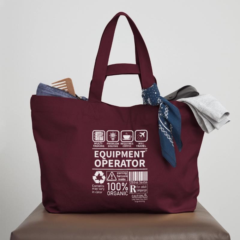 Equipment operator multi tasking problem solving Recycled Shopping Bag Stanley/Stella