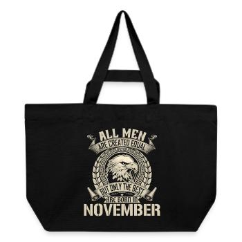 November Eagle Unity Design - Recycelte Shopping Bag von Stanley/Stella - Schwarz - Vorne