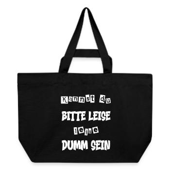 Lustiger Spruch - witziger Spruch - Recycelte Shopping Bag von Stanley/Stella - Schwarz - Vorne