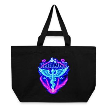 Hebamme Geburtshelfer  - Recycelte Shopping Bag von Stanley/Stella - Schwarz - Vorne