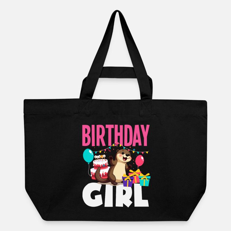 Cette loutre a 2 ans - Motif d’anniversaire mignon - Cabas recyclé Stanley/Stella - noir