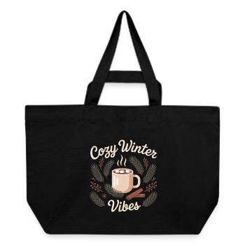 Warm winter motif - Recycled Shopping Bag Stanley/Stella - black - Front