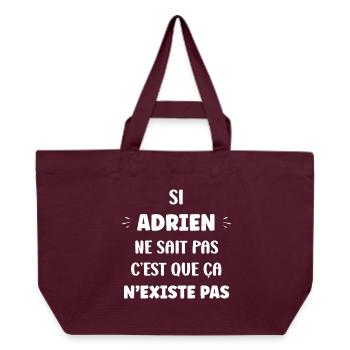Wenn Adrien nicht weiß, wie man abschlägt - Recycelte Shopping Bag von Stanley/Stella - Burgunderrot - Vorne