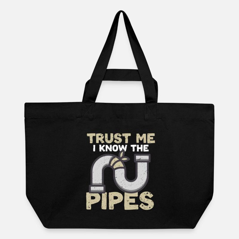 Constructeur de pipeline de couche de tuyau - Cabas recyclé Stanley/Stella - noir