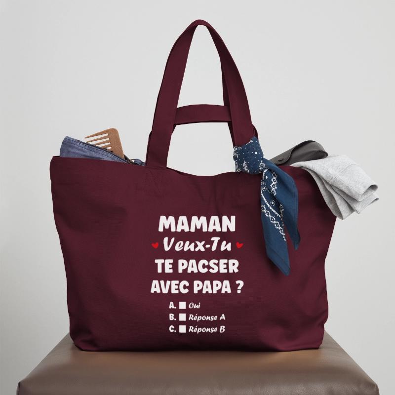 Mama, willst du eine eingetragene Lebenspartnerschaft mit Papa eingehen? Recycelte Shopping Bag von Stanley/Stella