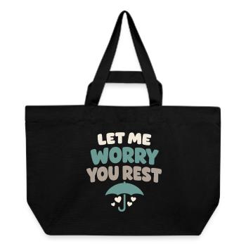 Familienvorsorge Notfallplaner Prepper - Recycelte Shopping Bag von Stanley/Stella - Schwarz - Vorne