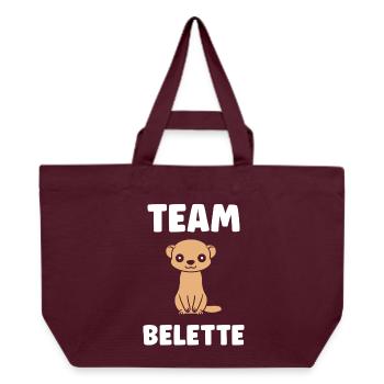 Team Belette - Cabas recyclé Stanley/Stella - bordeaux - Devant