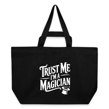 Trust Me I'm a Magician - Recycled Shopping Bag Stanley/Stella - black - Front