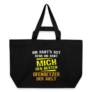 Stove Fitter Gift - Recycled Shopping Bag Stanley/Stella - black - Front