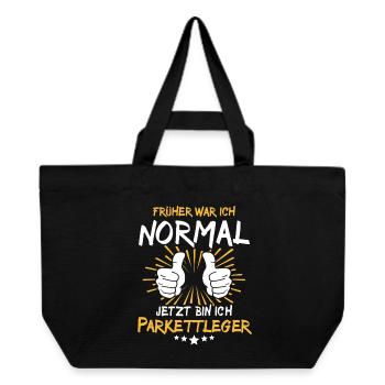 Parquet Layer Saying - Recycled Shopping Bag Stanley/Stella - black - Front