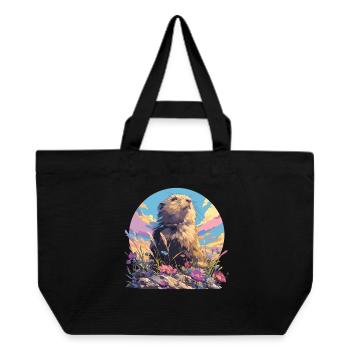 Lemmings Lemming - Recycled Shopping Bag Stanley/Stella - black - Front