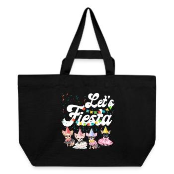 Chihuahua Chihuahueño Let's Fiesta - Recycled Shopping Bag Stanley/Stella - black - Front