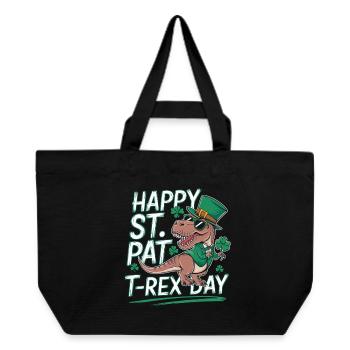 St Patrick's T-Rex Hat - Recycled Shopping Bag Stanley/Stella - black - Front