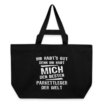 Parquet layer - Recycled Shopping Bag Stanley/Stella - black - Front