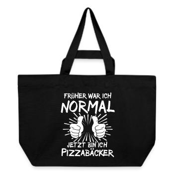 Pizza Baker - Recycled Shopping Bag Stanley/Stella - black - Front