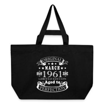 March 1961| March 1961 Anniversary 1961 - Recycled Shopping Bag Stanley/Stella - black - Front