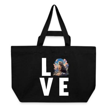 Lemmings Lemming - Recycled Shopping Bag Stanley/Stella - black - Front