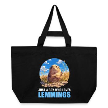 Lemmings Lemming - Recycled Shopping Bag Stanley/Stella - black - Front