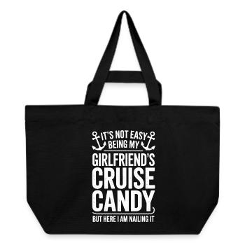 Girlfriend Sayings Girlfriend Funny Girlfriend Gift - Recycled Shopping Bag Stanley/Stella - black - Front