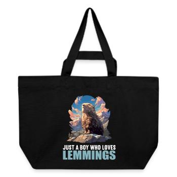 Lemmings Lemming - Recycled Shopping Bag Stanley/Stella - black - Front