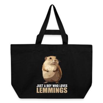 Lemmings Lemming - Recycled Shopping Bag Stanley/Stella - black - Front