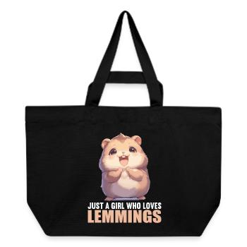 Lemmings Lemming - Recycled Shopping Bag Stanley/Stella - black - Front