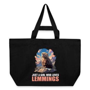 Lemmings Lemming - Recycled Shopping Bag Stanley/Stella - black - Front