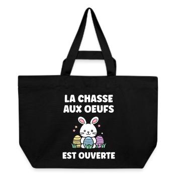 egg hunt - Recycled Shopping Bag Stanley/Stella - black - Front