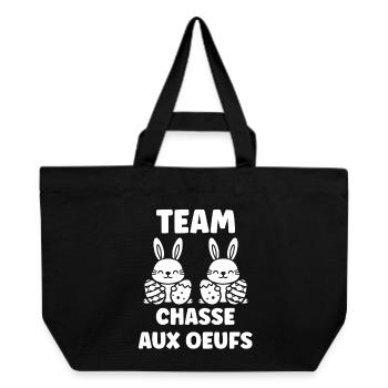 egg hunt - Recycled Shopping Bag Stanley/Stella - black - Front