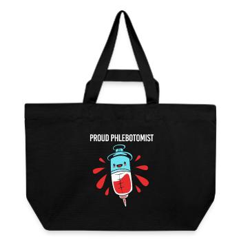 Nurse Caregiver Blood Sampling Phlebotomist - Recycled Shopping Bag Stanley/Stella - black - Front