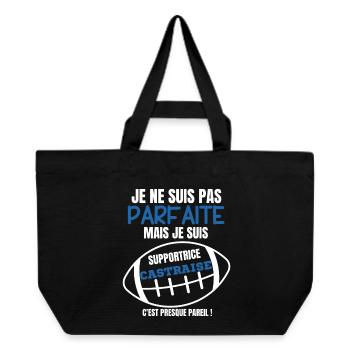 Supporter Rugby Castraise Humour - Recycled Shopping Bag Stanley/Stella - black - Front