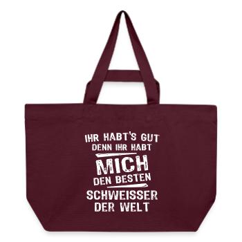 Schweisser - Recycelte Shopping Bag von Stanley/Stella - Burgunderrot - Vorne