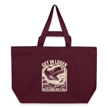 Funny Christian Jonah - Recycelte Shopping Bag von Stanley/Stella - Burgunderrot - Vorne
