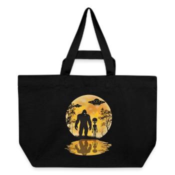Vaisseau spatial extraterrestre Bigfoot, OVNI Sasquatch Believers - Cabas recyclé Stanley/Stella - noir - Devant