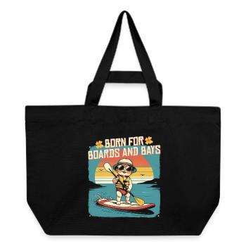 Stand up Paddle - Recycled Shopping Bag Stanley/Stella - black - Front
