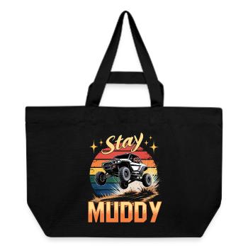 UTV Off Road 4 Wheeler Side by side - Recycelte Shopping Bag von Stanley/Stella - Schwarz - Vorne