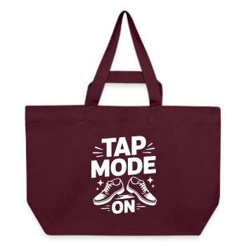 Tap Mode On Stepptanz Dancer - Recycelte Shopping Bag von Stanley/Stella - Burgunderrot - Vorne