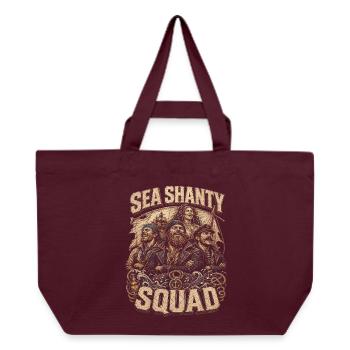 Sea Shanty Choir Sea shanties - Recycled Shopping Bag Stanley/Stella - burgundy - Front