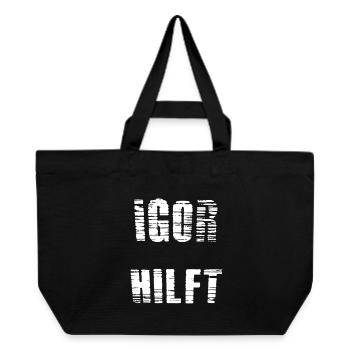 Igor helps - Recycled Shopping Bag Stanley/Stella - black - Front