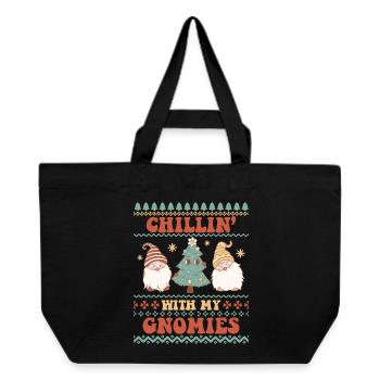 Hässlicher Weihnachtspullover - Recycelte Shopping Bag von Stanley/Stella - Schwarz - Vorne
