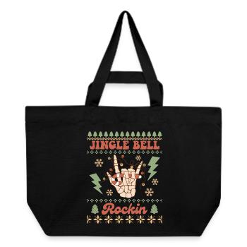 Hässlicher Weihnachtspullover - Recycelte Shopping Bag von Stanley/Stella - Schwarz - Vorne