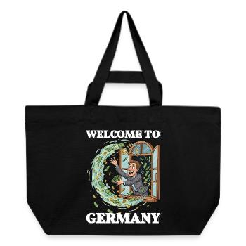 Lustig Steuern Deutschland Party - Recycled Shopping Bag Stanley/Stella - black - Front