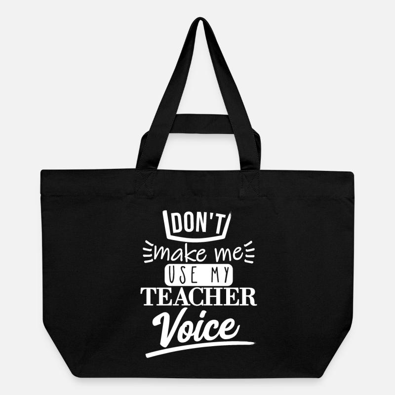 Don't Make Me Use It (white) - Recycled Shopping Bag Stanley/Stella - black