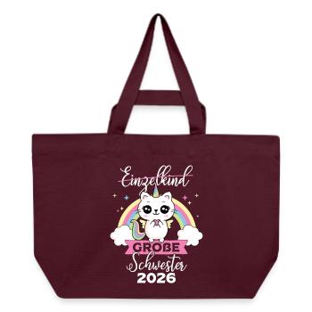 Grande Sœur enfant unique : grossesse 2026 - Cabas recyclé Stanley/Stella - bordeaux - Devant