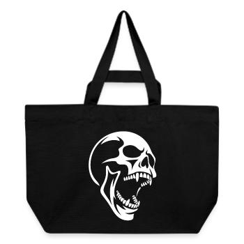 Skull Scream Skull Design - Recycled Shopping Bag Stanley/Stella - black - Front