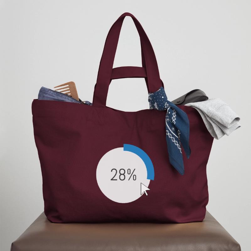 Blue Progress Ring IT Software PC Computer Recycled Shopping Bag Stanley/Stella