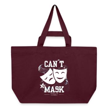 Can’t Mask Today – Social Energy Not Found - Recycelte Shopping Bag von Stanley/Stella - Burgunderrot - Vorne