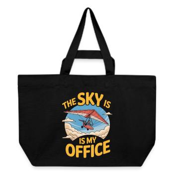 Drachenflieger Hängegleiter Luftsport Enthusiasten - Recycelte Shopping Bag von Stanley/Stella - Schwarz - Vorne