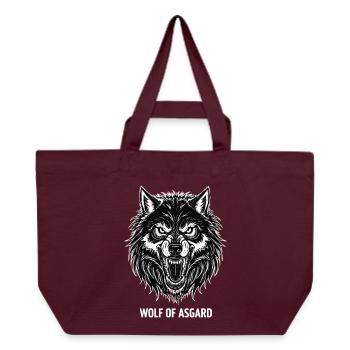 Loup de Fenrir Asgard Mascotte Wolf of Asgard - Cabas recyclé Stanley/Stella - bordeaux - Devant